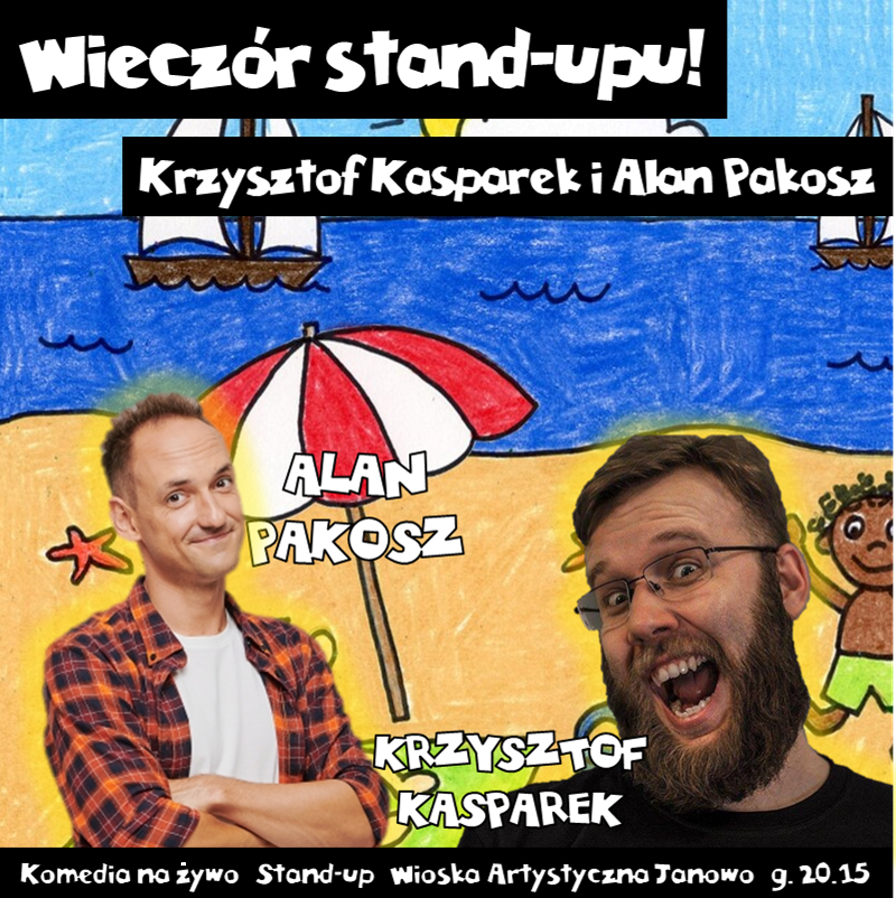 Wieczór stand-upu: Krzysztof Kasparek i Alan Pakosz